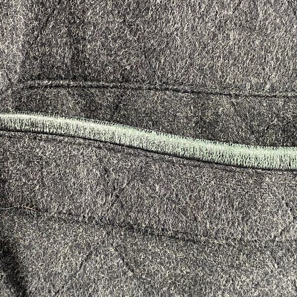 SULKA Jacket Womens 42 Quilted Wool Alpaca Nylon Reversible Barn Car Coat Gray - Picture 8 of 16